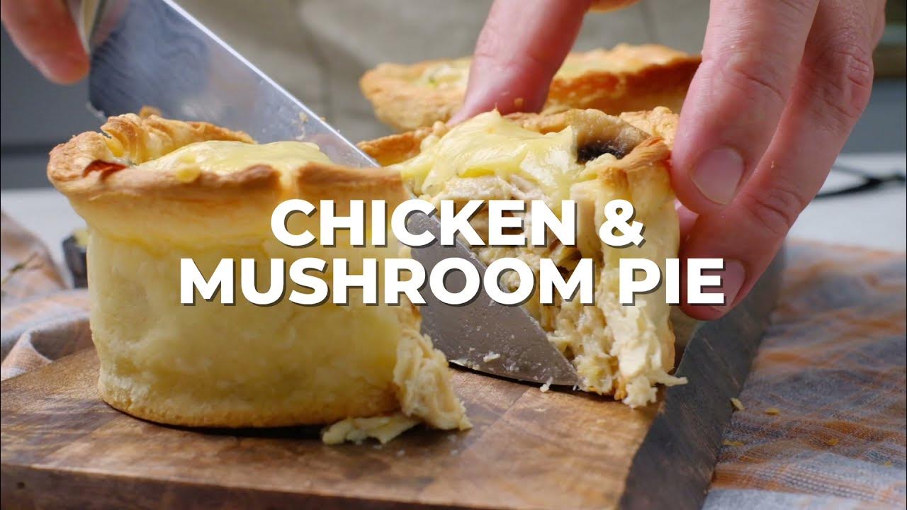 Video thumbnail for CHICKEN and MUSHROOM PIE