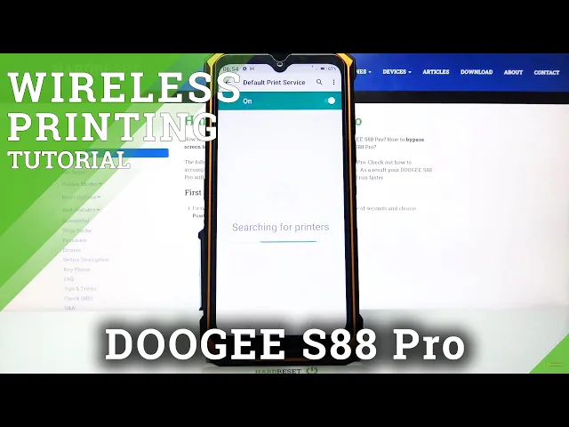 Video thumbnail for How to Connect Printer to DOOGEE S88 Pro & Start Wireless Printing
