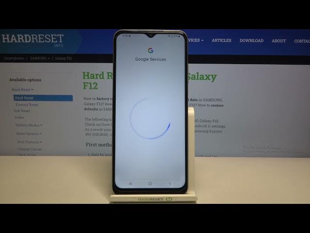 Video thumbnail for How to Add/Remove Google Account in SAMSUNG Galaxy F12 – Connect/Disconnect Google Personal Data