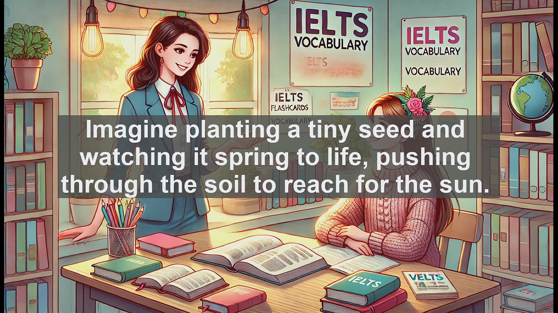 'Video thumbnail for 5000 Must Know IELTS 8.0 Vocabulary - IELTS Vocabulary: Understanding 'Germinate''