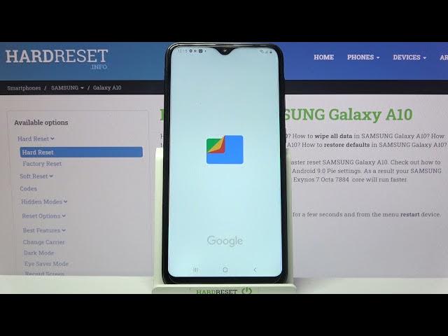 Video thumbnail for How to Clean Storage App Files By Google on SAMSUNG Galaxy A10 – Remove Junky Files