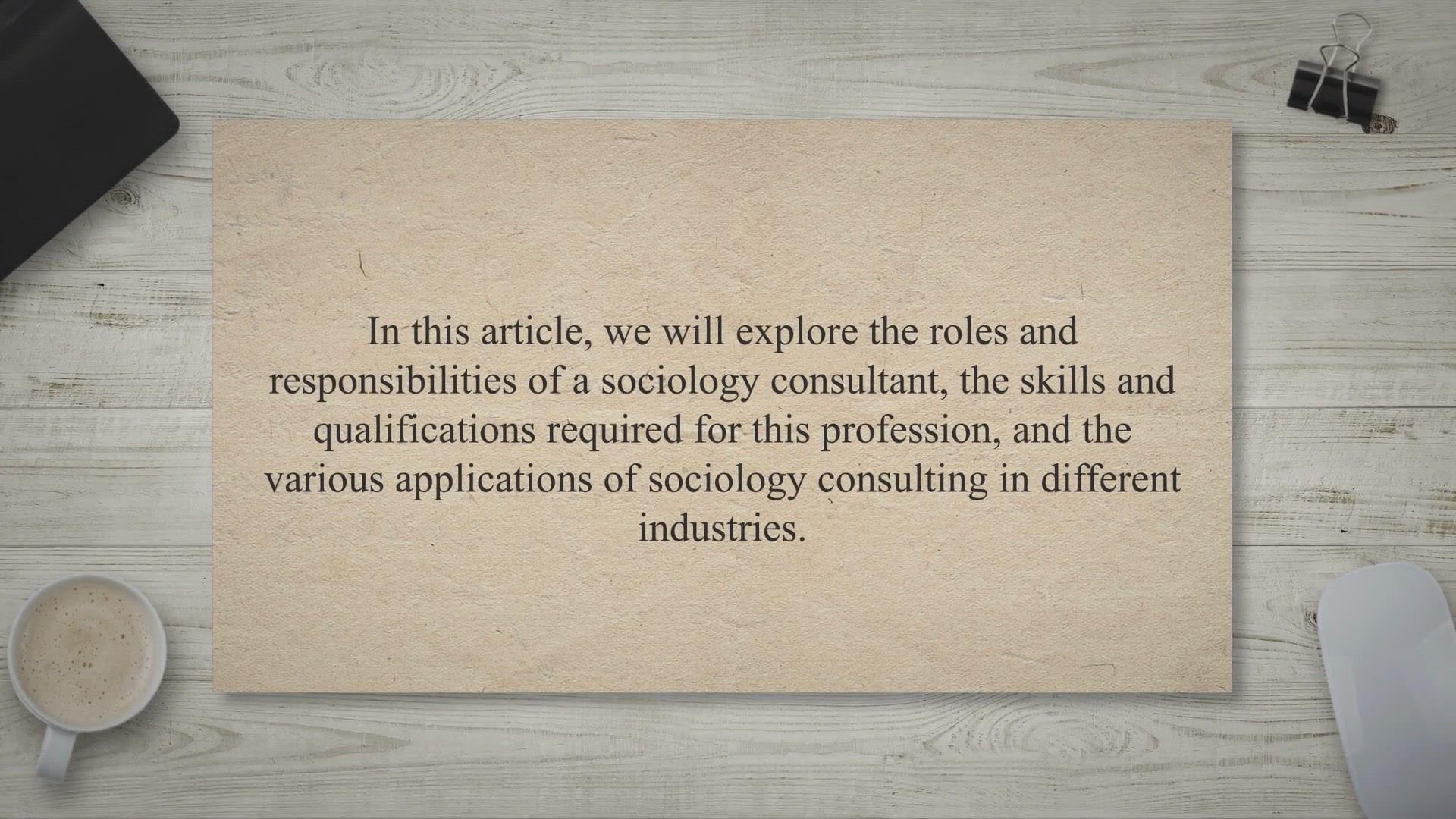 'Video thumbnail for Understanding the Role of a Sociology Consultant: Responsibilities, Qualifications, and Applications'