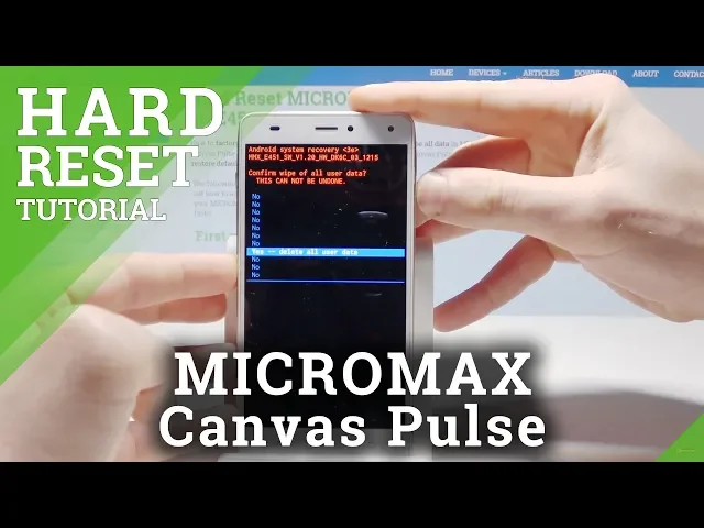 Video thumbnail for How to Hard Reset MICROMAX Canvas Pulse - Bypass Screen Lock / Factory Reset