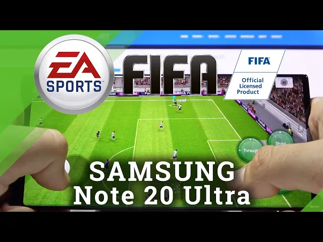 Video thumbnail for Gameplay of FIFA Mobile on Samsung Galaxy Note 20 Ultra – Efficiency Text