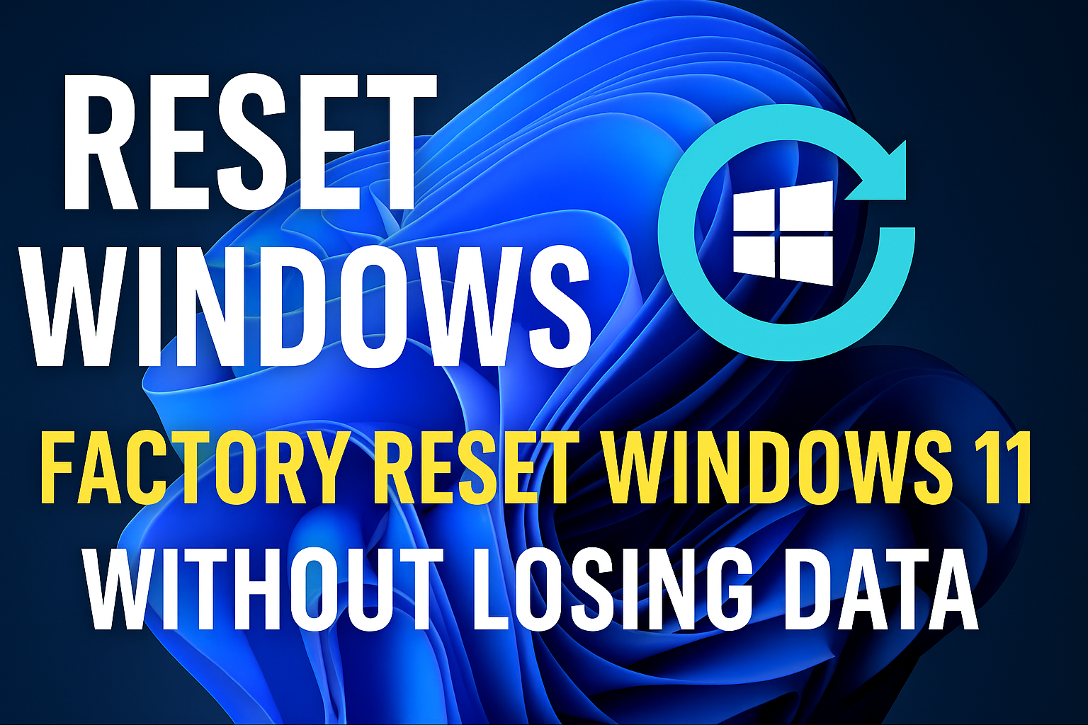 'Video thumbnail for How to reset windows 11 settings to default without losing data'