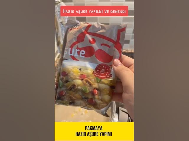 Video thumbnail for Pratik Aşure Tarifi: Pakmaya Hazır Aşure Paketi İncelemesi #shorts #vlog #pratiktarifler #yemek