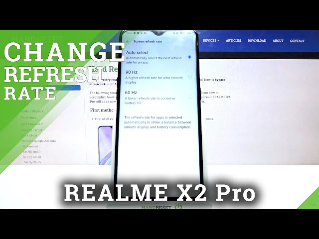 Video thumbnail for REALME X2 Pro – Adjust Refresh Rate Option / Display Customize