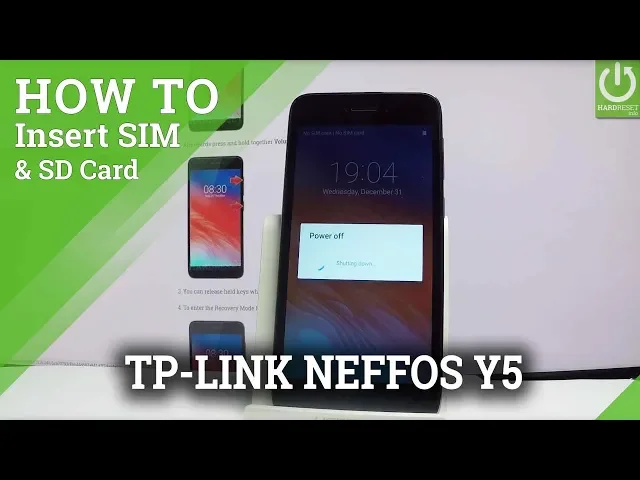 Video thumbnail for Insert SIM & SD in TP-LINK Neffos Y5 - Slot for SIM & SD / SIM Set Up