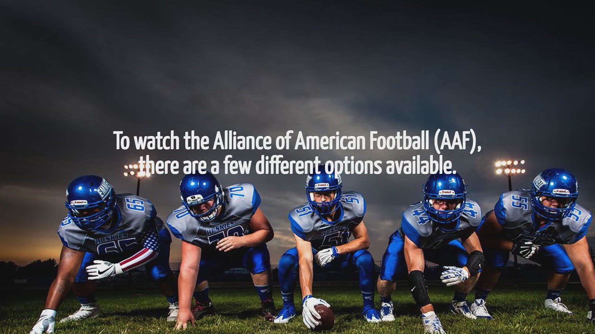 Video thumbnail for How To Watch Alliance Of American Football