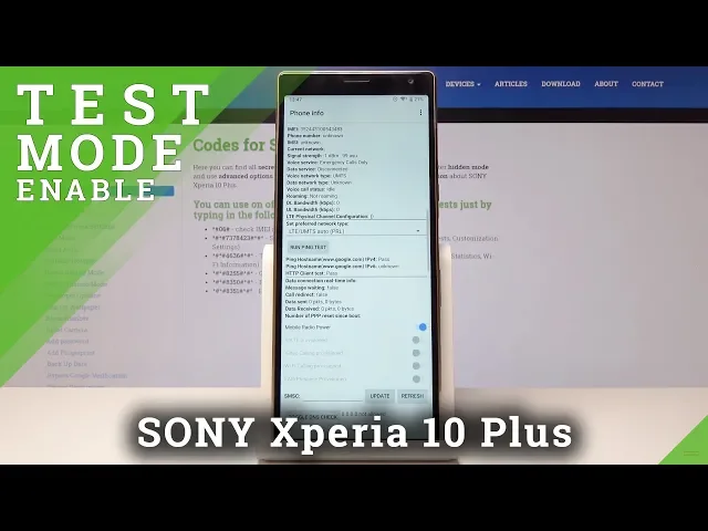 Video thumbnail for How to Enter Test Mode in Sony Xperia 10 Plus - Service Mode / Hardware Test
