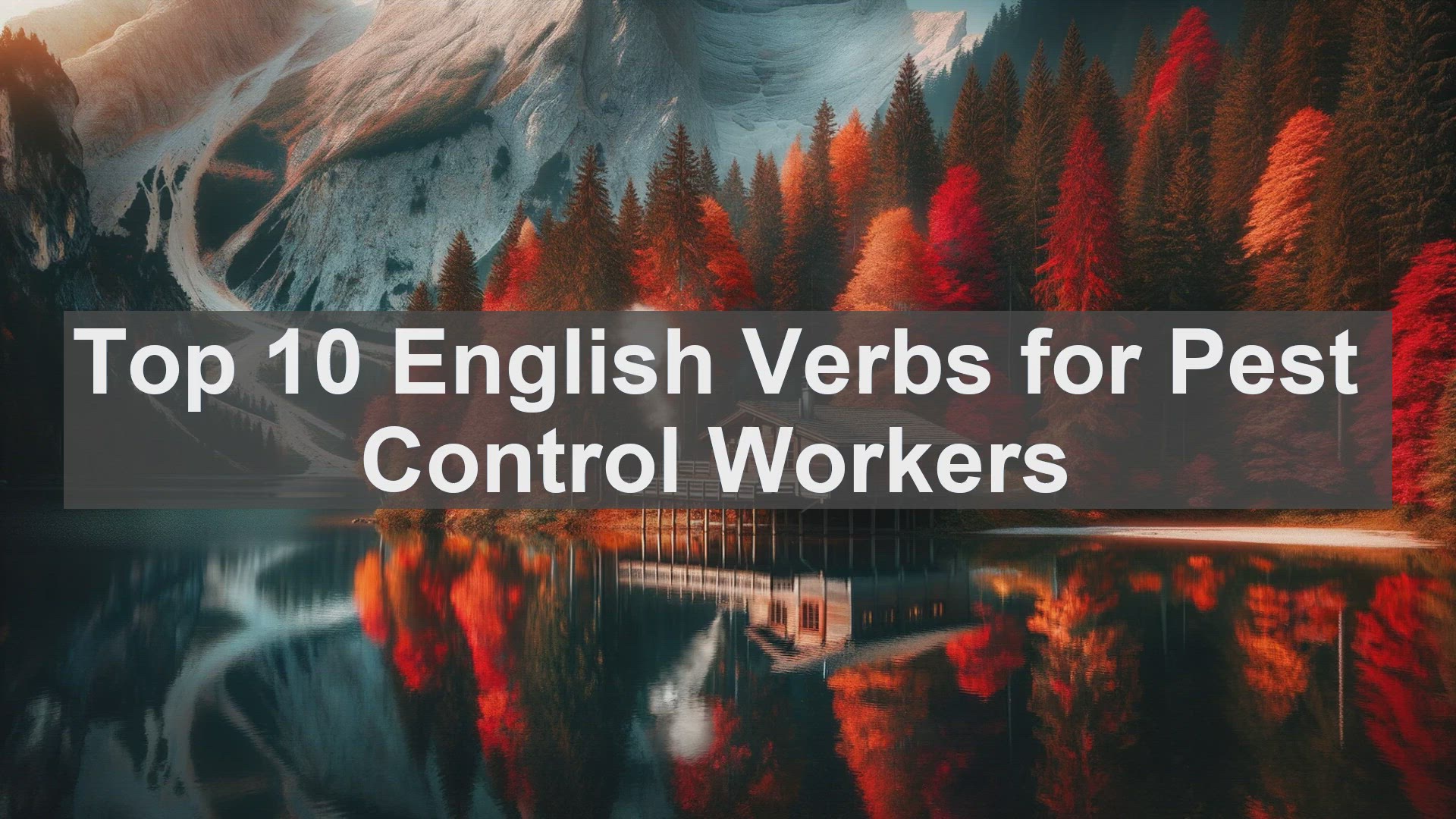 'Video thumbnail for Top 10 English Verbs for Pest Control Workers'
