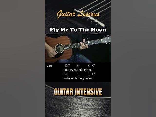 Video thumbnail for Fly Me to the Moon - Frank Sinatra | EASY Guitar Tutorial with Chords / Lyrics