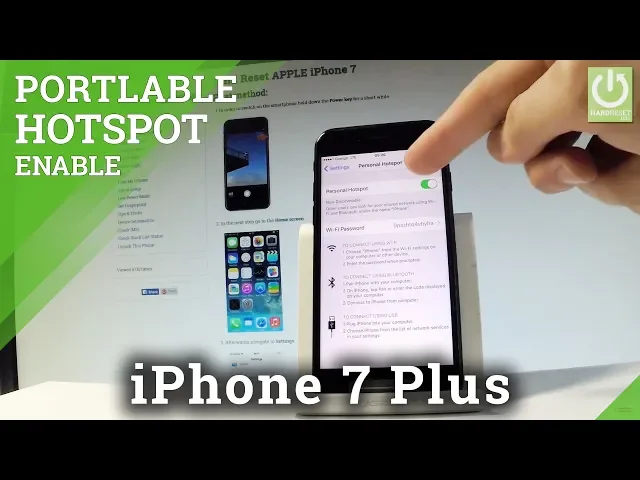 Video thumbnail for APPLE iPhone 7 PORTABLE HOTSPOT / Share Wi-Fi in iOS