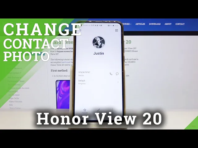Video thumbnail for How to Add Photo to Contact in Honor View 20 - Contact Profile