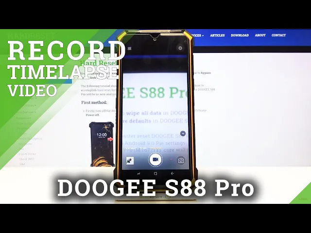 Video thumbnail for How to Shoot Timelapse in Doogee S88 Pro – Create Speed Up Recording