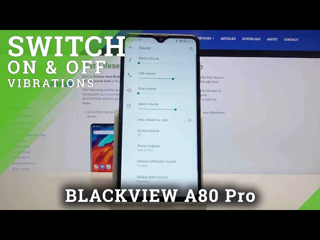 Video thumbnail for How to Turn On / Off Vibrations in Blackview A80 Pro - Locate Vibrations Options