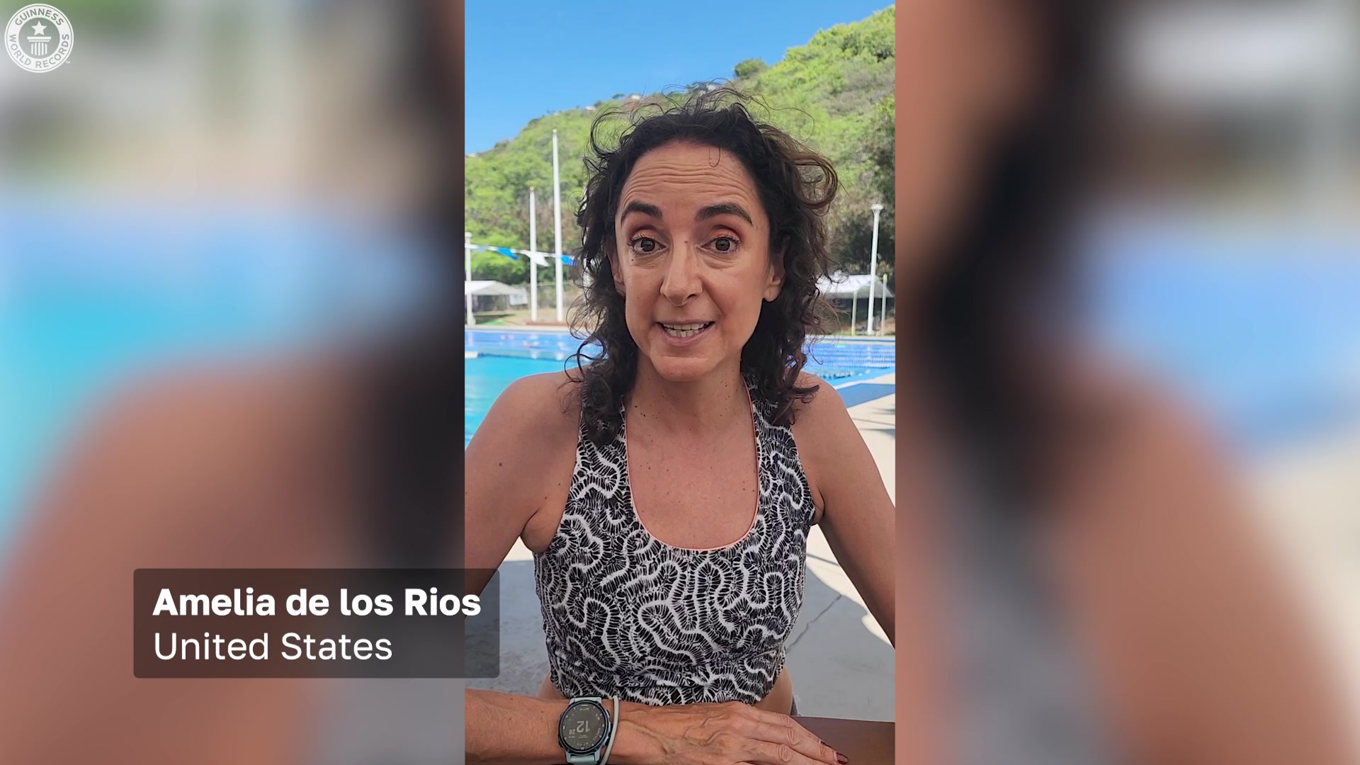 'Video thumbnail for Amelia sets world record by blowing most air rings underwater'