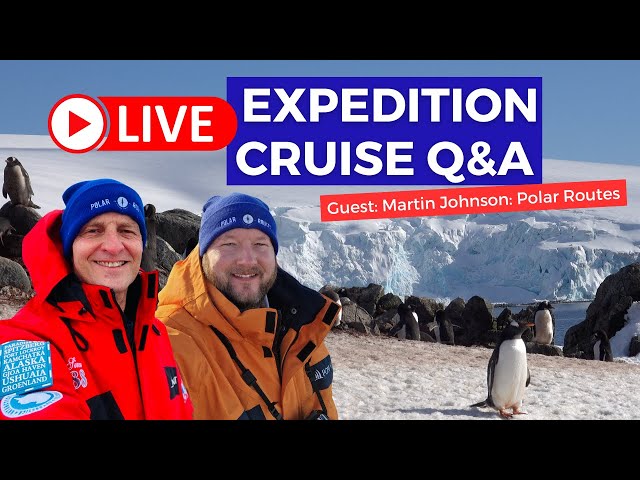 Video thumbnail for Expedition Cruise Q&A LIVE: Sunday 23 March 2025 (10am PT/ 1pm ET/ 5pm UK)