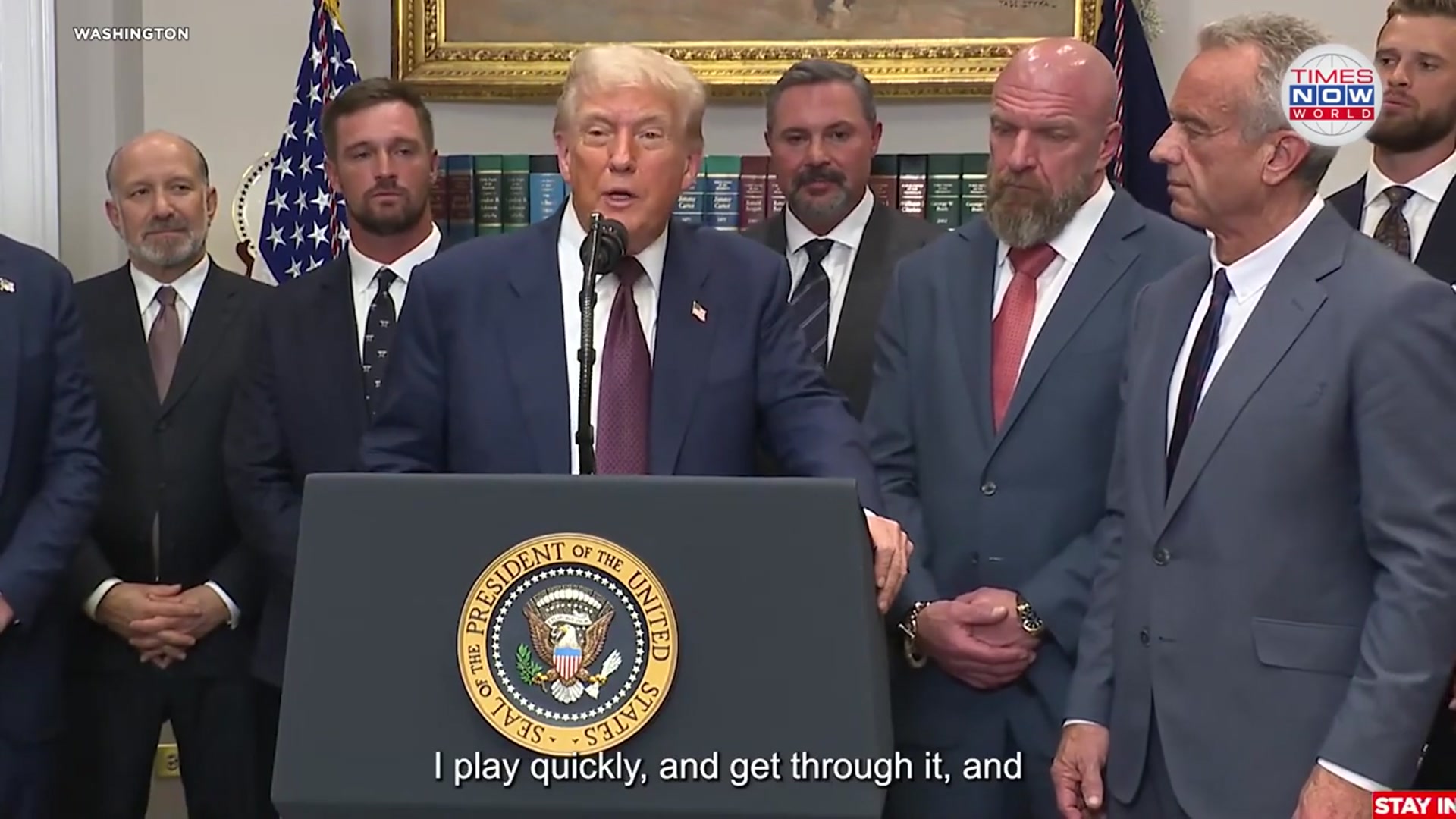 'Video thumbnail for WATCH: Trump Slams 'Fake News' Over Epstein Mar-a-Lago Question, Denies Knowledge of Misconduct'
