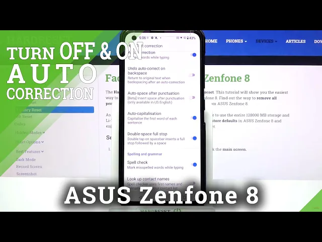 Video thumbnail for How to Enable / Disable Automatic Text Correction in ASUS Zenfone 8 - Manage Predictive Text