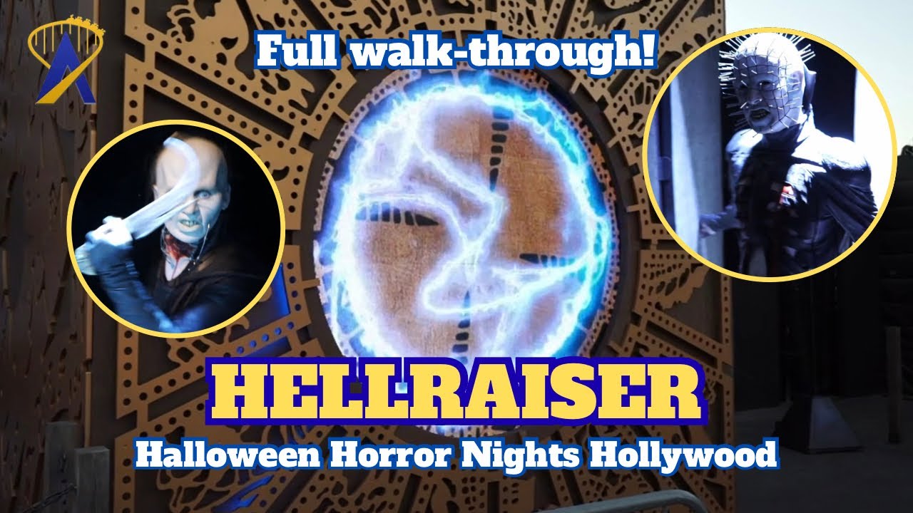 Video thumbnail for Hellraiser Haunted House Walkthrough - Halloween Horror Nights Hollywood