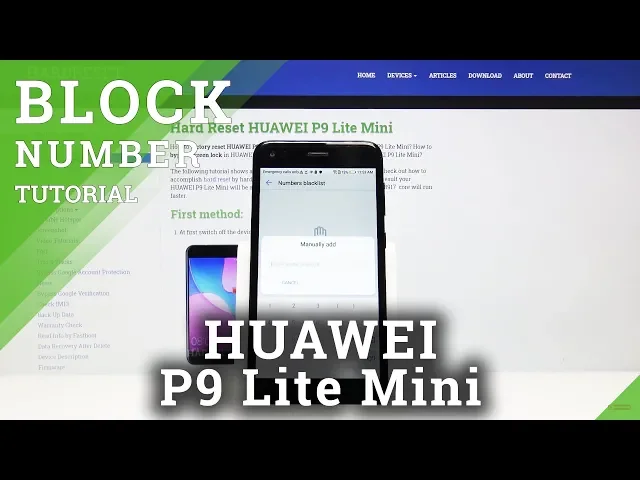 Video thumbnail for HUAWEI P9 Lite Mini Block Calls & Texts