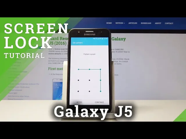 Video thumbnail for How to Add Screen Lock to Samsung Galaxy J5 - Screen Protection