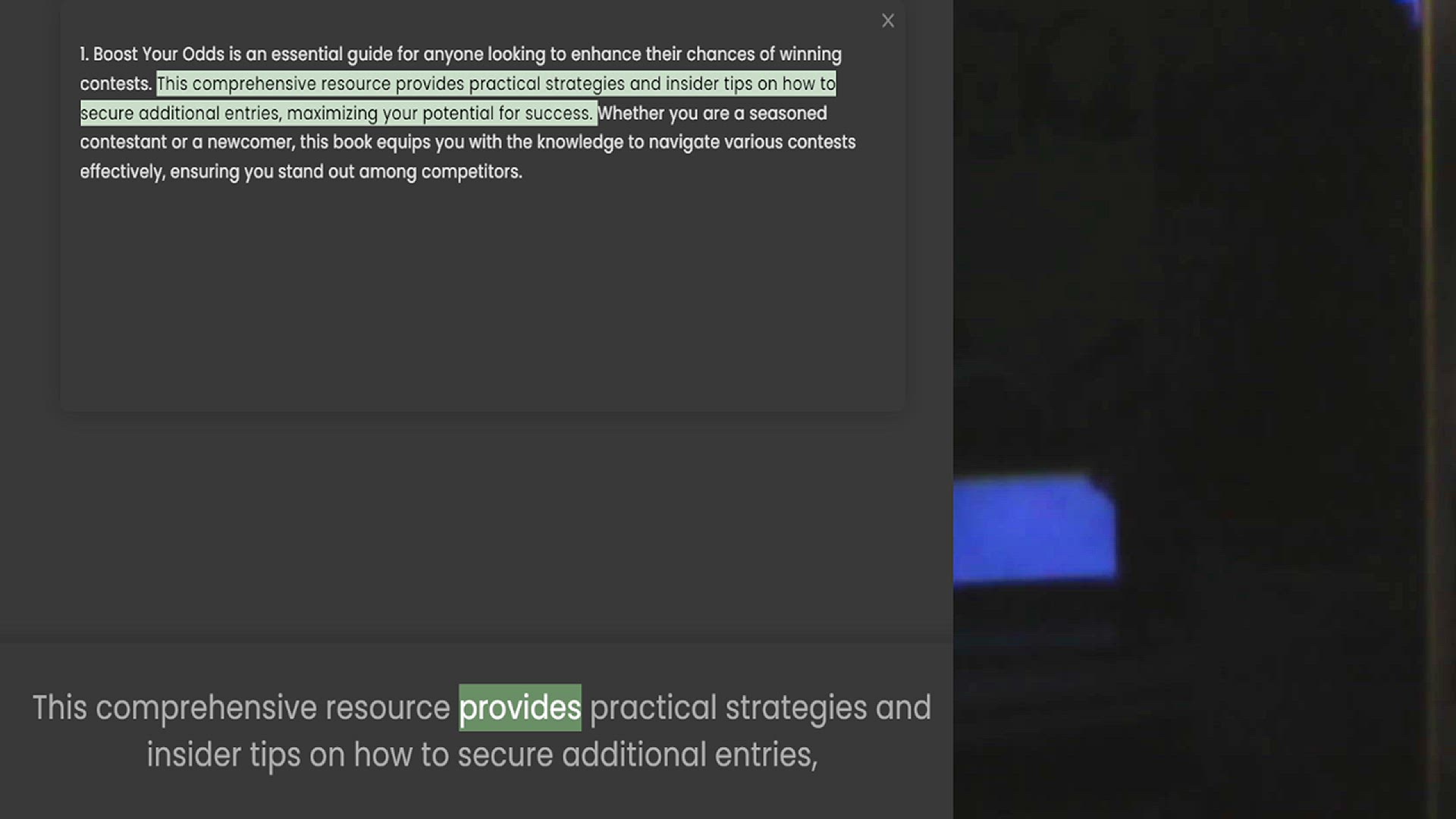 Video thumbnail for 1. Boost Your Odds is an essential guide for anyone looking to enhance their chances of winning contests. This comprehensive resource provides practical strategies and insider tips on how to secure additional entries, maximizing your pote