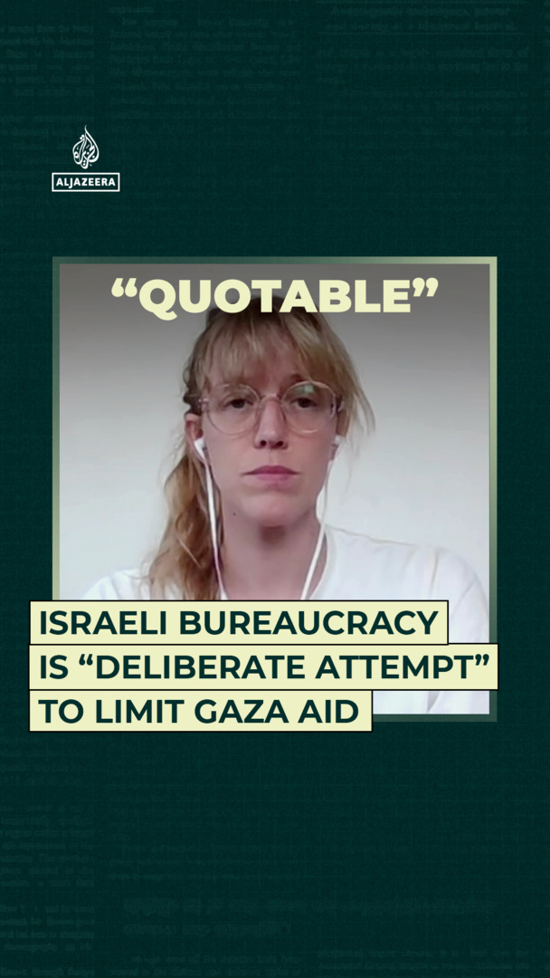 'Video thumbnail for sraeli bureaucracy is "deliberate attempt" to limit Gaza aid'