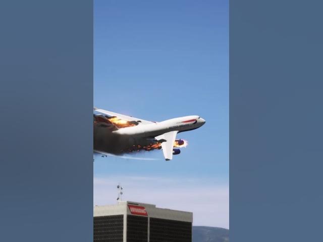 Video thumbnail for airplane crash landing #shorts