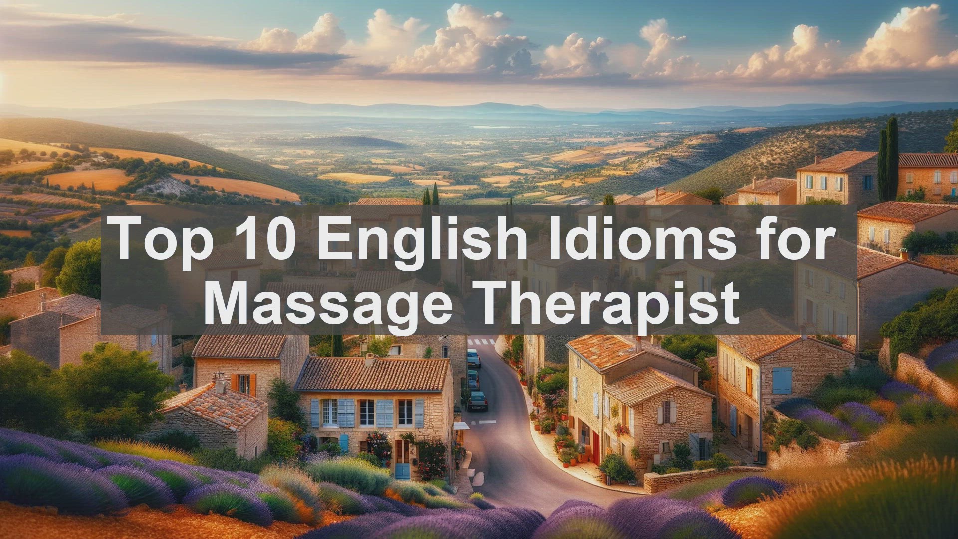 'Video thumbnail for Top 10 English Idioms for Massage Therapist'