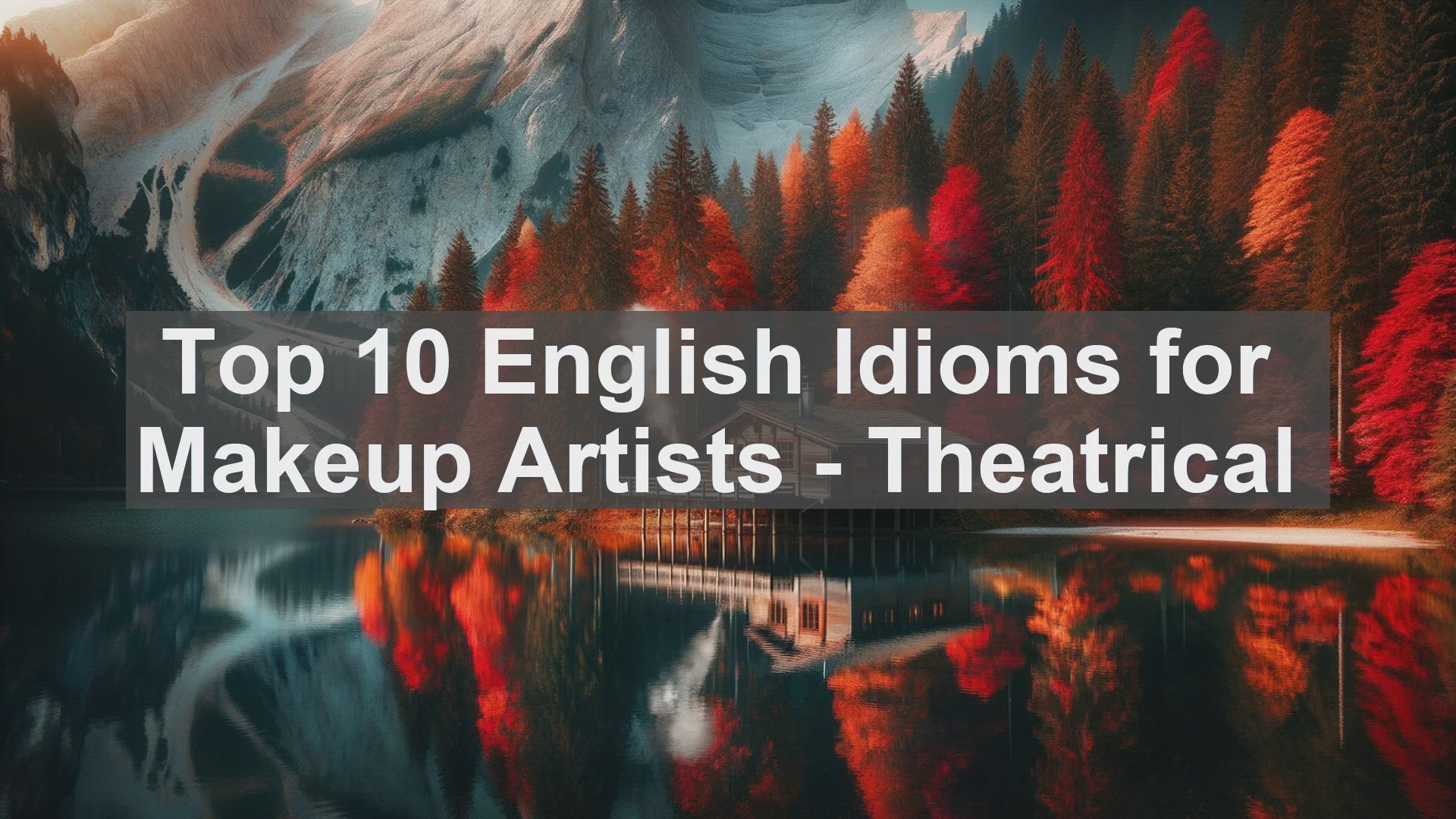 'Video thumbnail for Top 10 English Idioms for Makeup Artists  Theatrical'