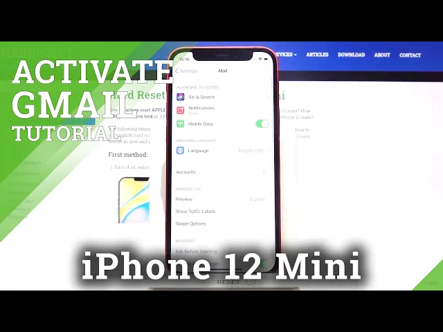 Video thumbnail for How to Sync Mail with Google on iPhone 12 mini – Gmail App Messages