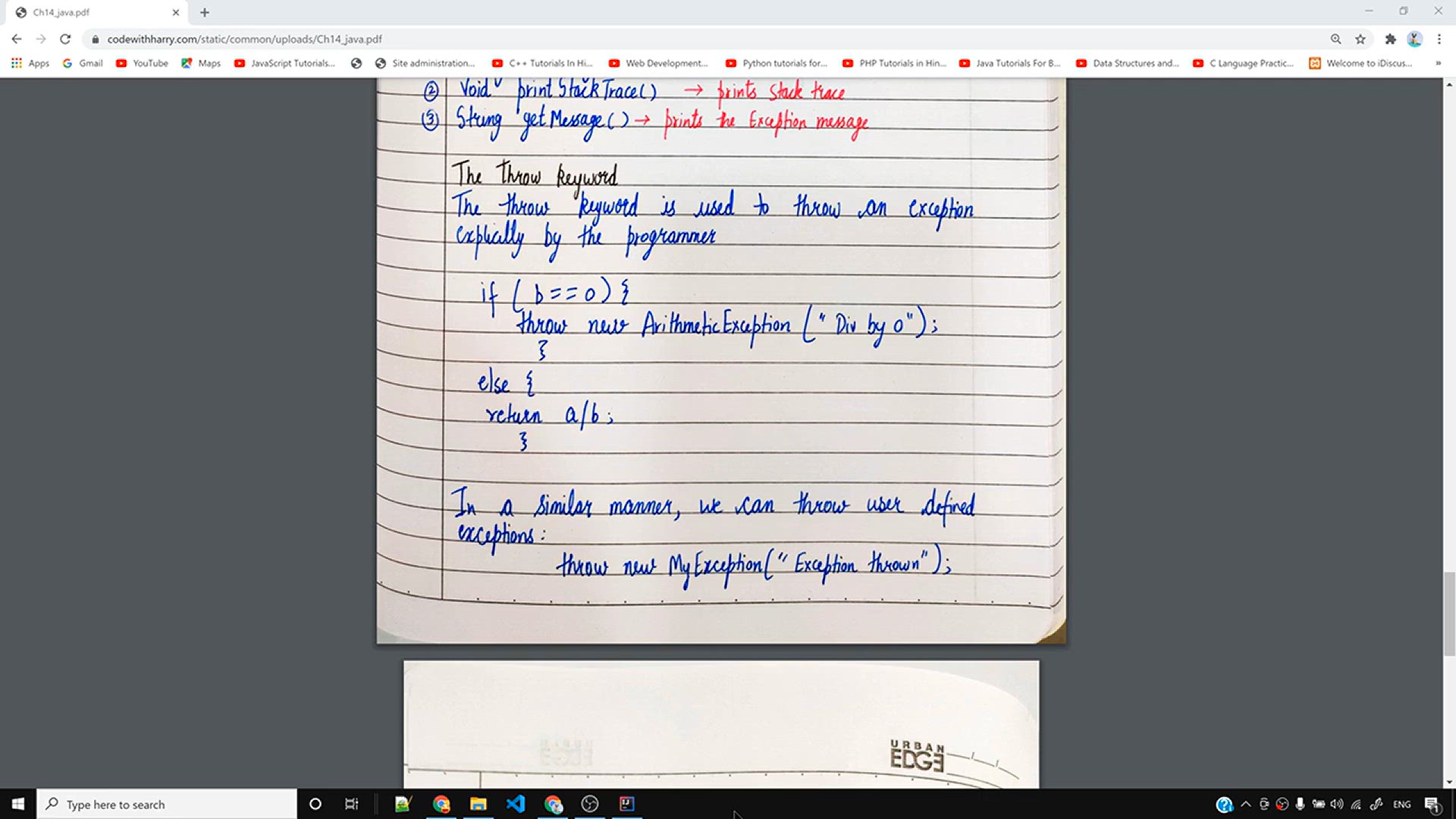 'Video thumbnail for Throw vs Throws in Java'