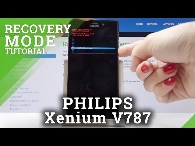 Video thumbnail for How to Hard Reset through Recovery Mode on Philips Xenium V787 - Remove Screenlock
