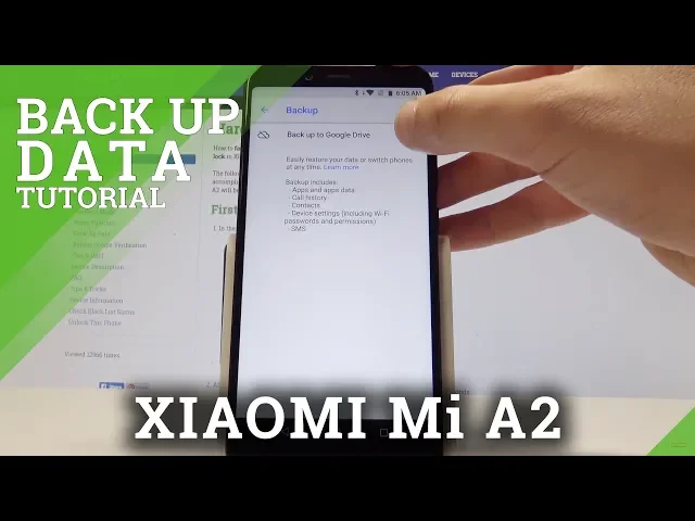 Video thumbnail for How to Back Up Data in XIAOMI Mi A2 - Enable Google Backup