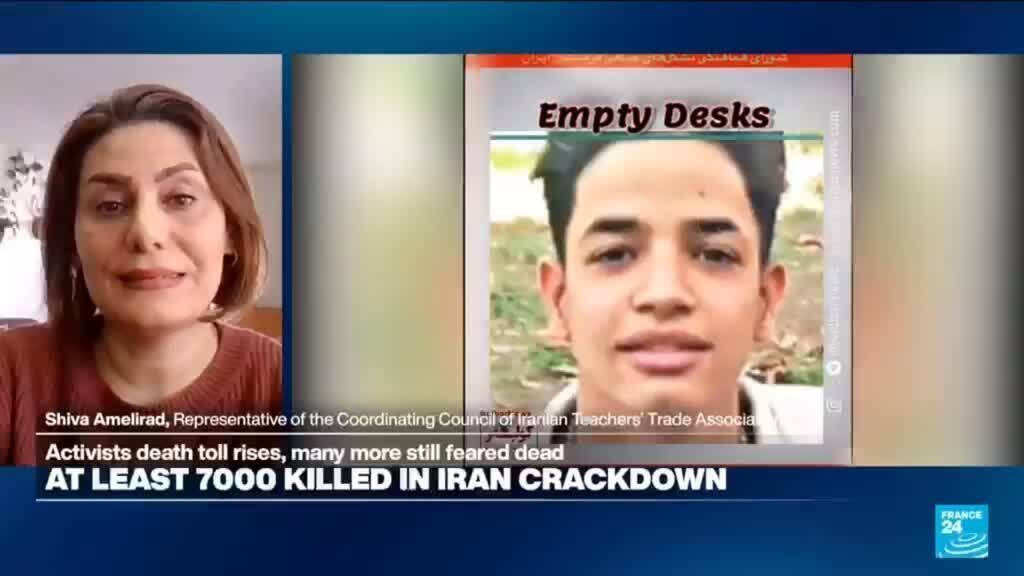 Video thumbnail for Iran crackdown: At least 200 children killed, schools under pressure