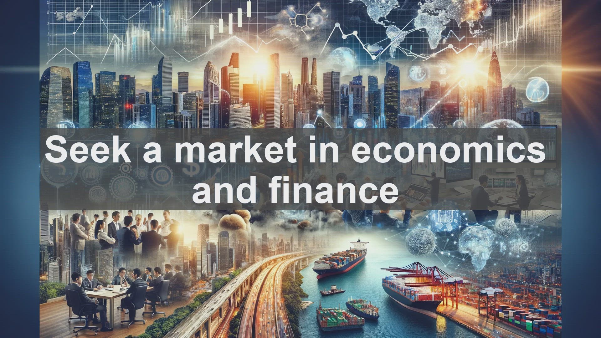'Video thumbnail for Seek a market in economics and finance'