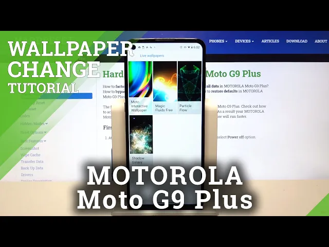 Video thumbnail for How to Download Live Wallpaper on Motorola Moto G9 Plus - Particle Flow
