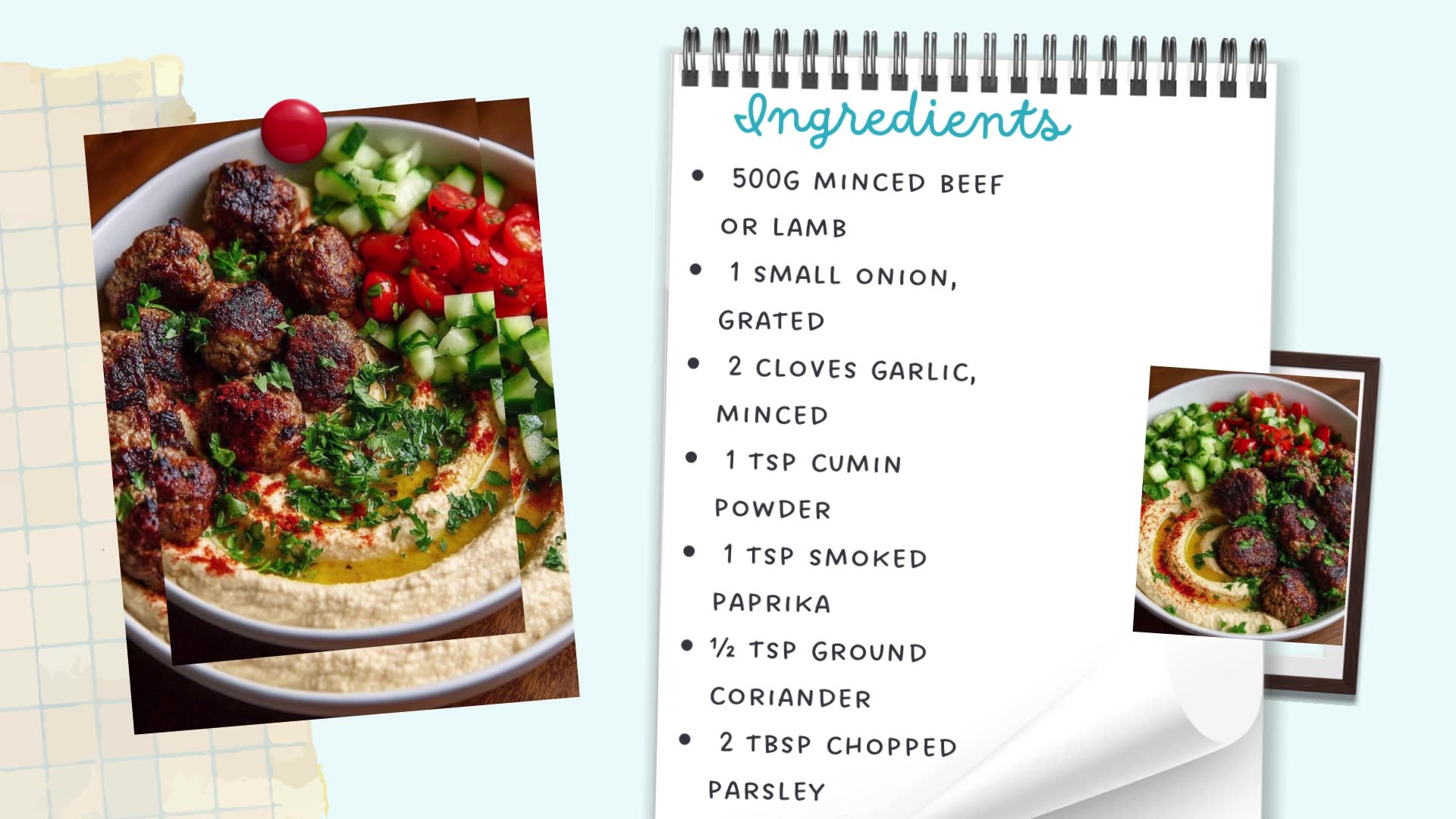 Video thumbnail for Mediterranean Hummus Bowl with Juicy Meatballs – Fresh, Hearty & Flavor-Packed