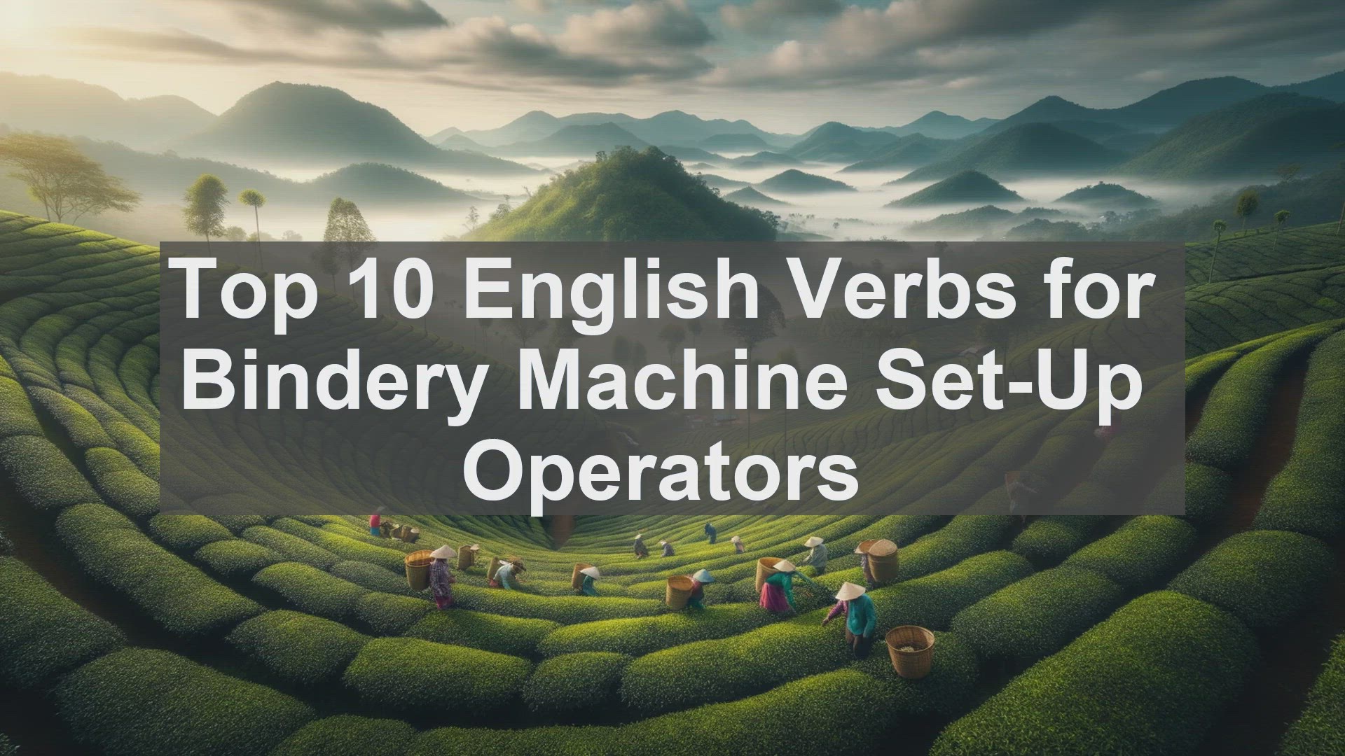 'Video thumbnail for Top 10 English Verbs for Bindery Machine SetUp Operators'