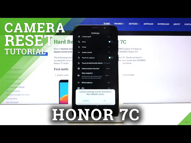 Video thumbnail for How to Reset Camera Configuration in Honor 7C - Reset Camera Settings