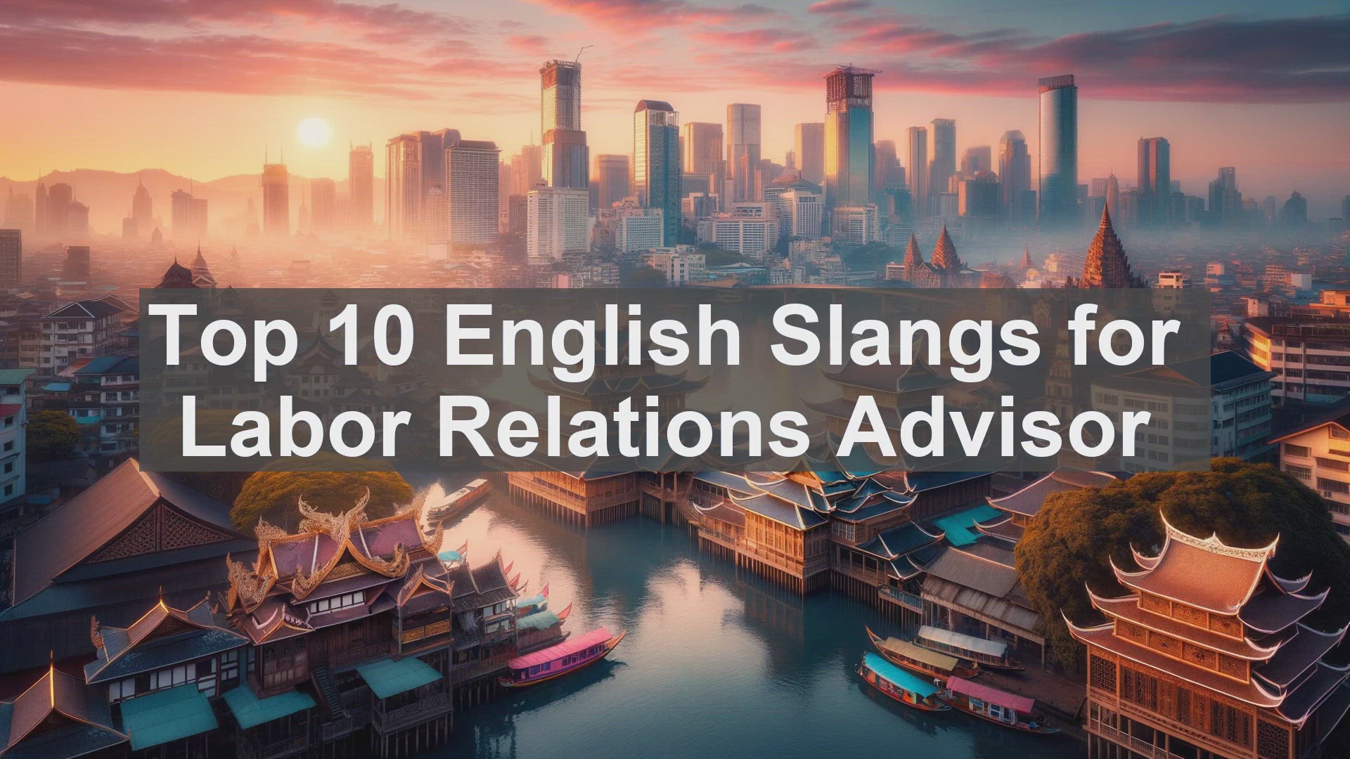 'Video thumbnail for Top 10 English Slangs for Labor Relations Advisor'