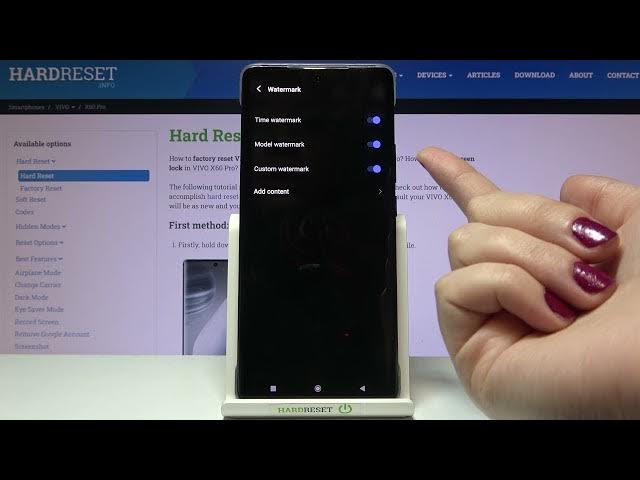 Video thumbnail for How to Manage Camera Watermarks on VIVO X60 Pro – Camera Settings