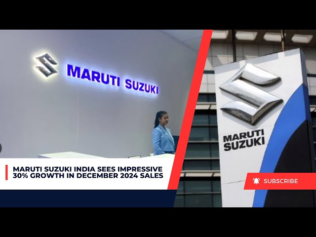 Video thumbnail for Maruti Suzuki India Sees Impressive 30% Growth in December 2024 Sales