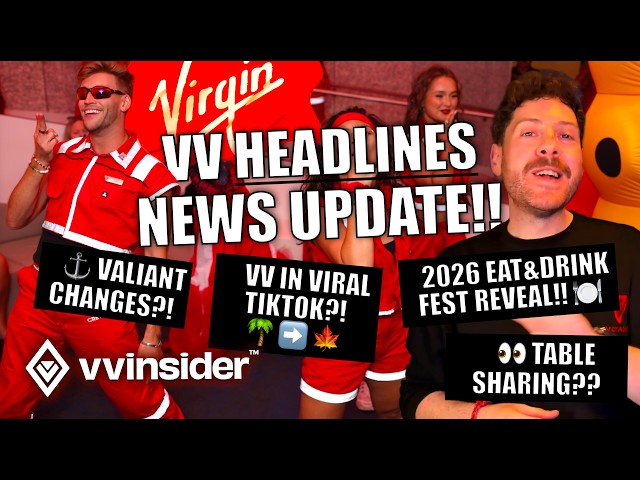 Video thumbnail for NEW on Virgin Voyages: 2026 Eat+Drink, Shared Table Test + Bermuda Reroute