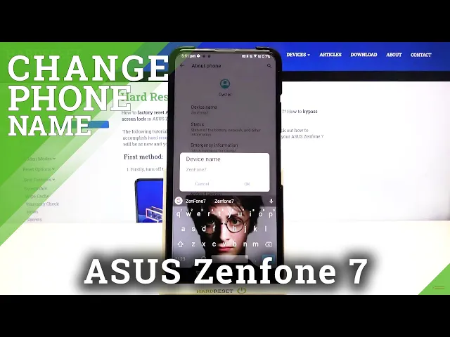 Video thumbnail for Change Phone Name - ASUS Zenfone 7 & Device Renaming