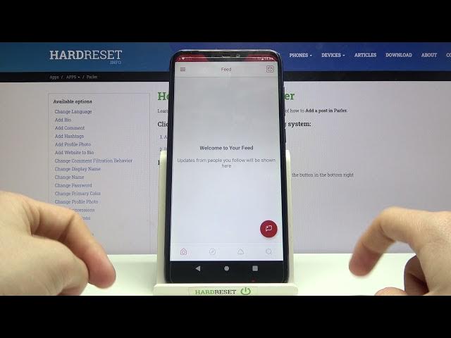Video thumbnail for How to Add Post on Parler App