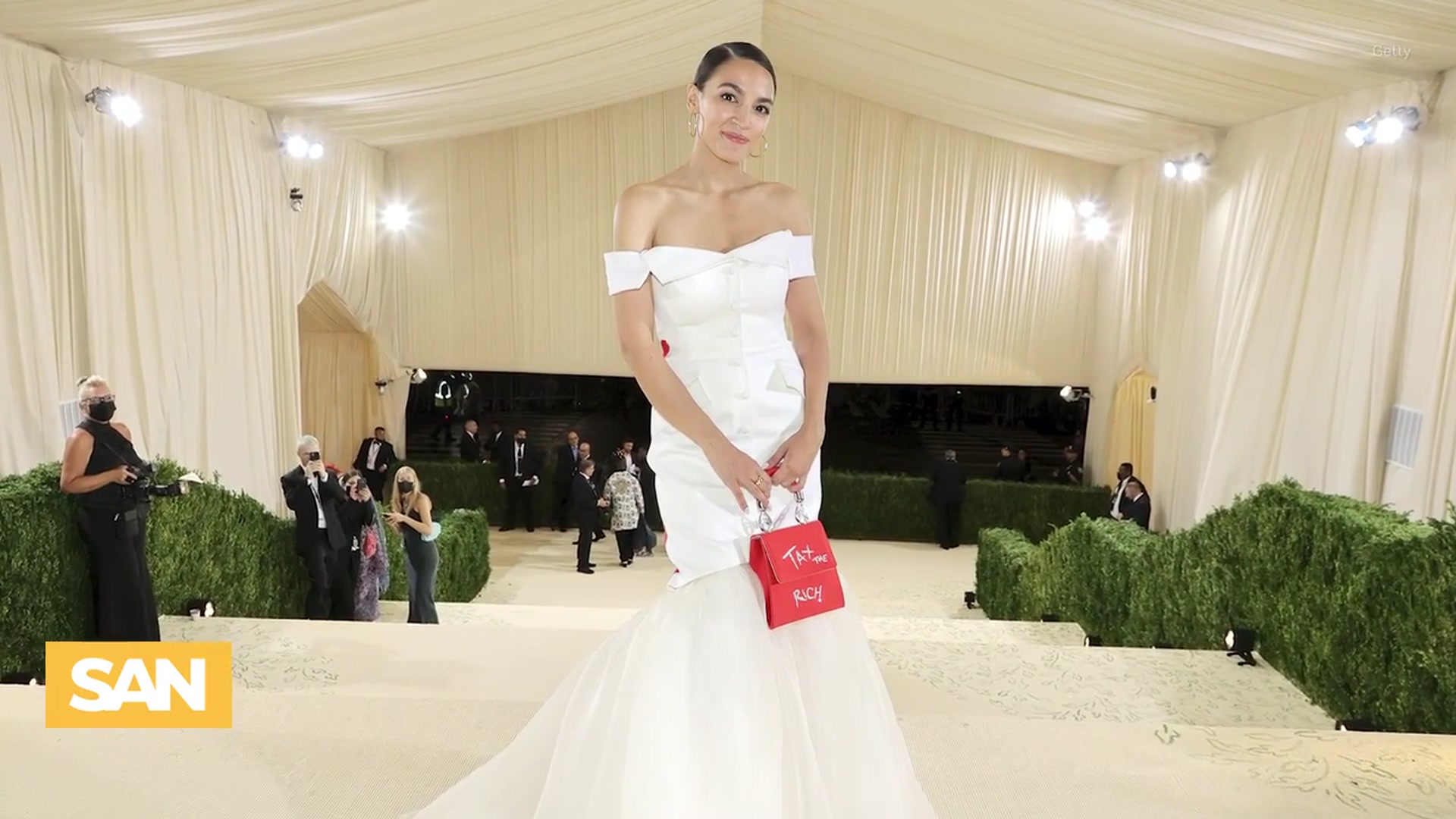 'Video thumbnail for AOC improperly accepted free Met Gala ticket for boyfriend: Ethics Committee'