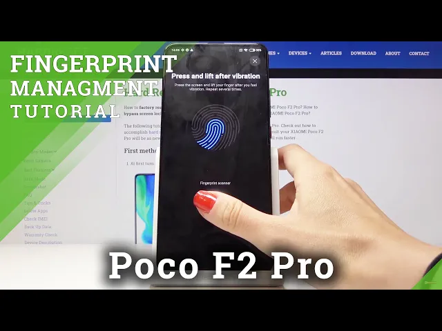 Video thumbnail for How to Add Fingerprint in XIAOMI Poco F2 Pro – Fingerprint Lock Screen